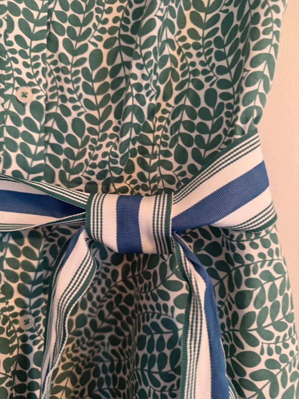 Boden Green Floral Midi Dress Size 10L - Picture 2 of 2